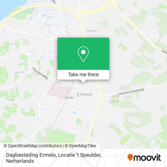 Dagbesteding Ermelo, Locatie 't Speulder map