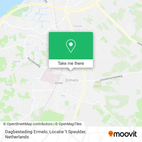 Dagbesteding Ermelo, Locatie 't Speulder map