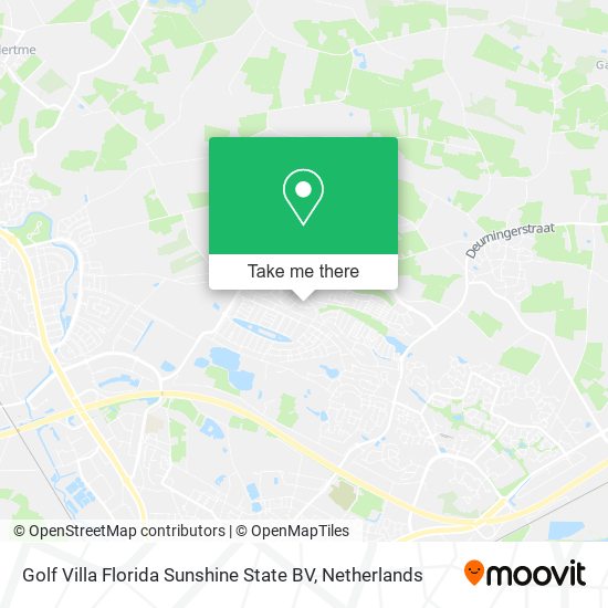 Golf Villa Florida Sunshine State BV map