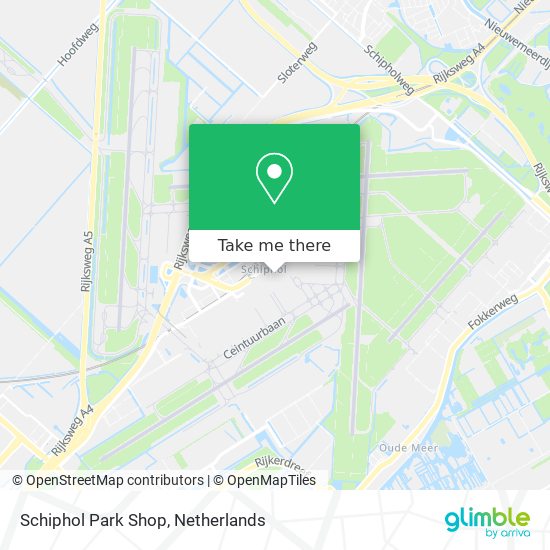 Schiphol Park Shop Karte