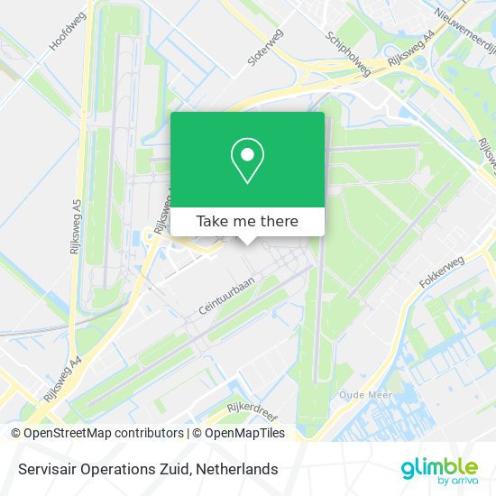 Servisair Operations Zuid map