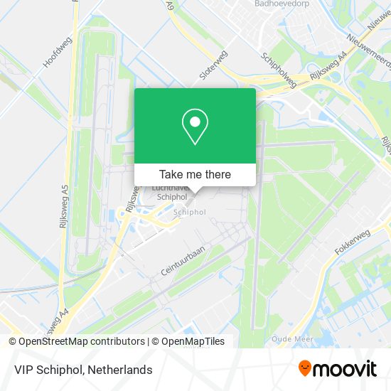 VIP Schiphol map