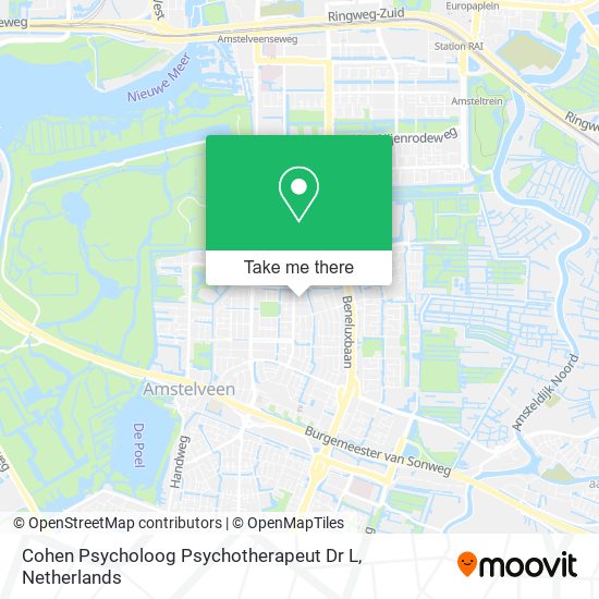 Cohen Psycholoog Psychotherapeut Dr L map