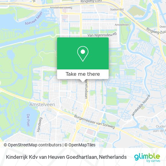 Kinderrijk Kdv van Heuven Goedhartlaan Karte