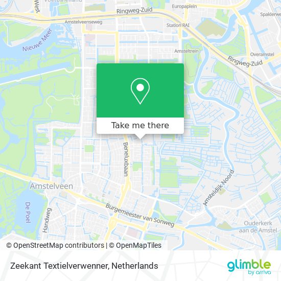 Zeekant Textielverwenner map