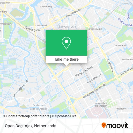 Open Dag. Ajax Karte