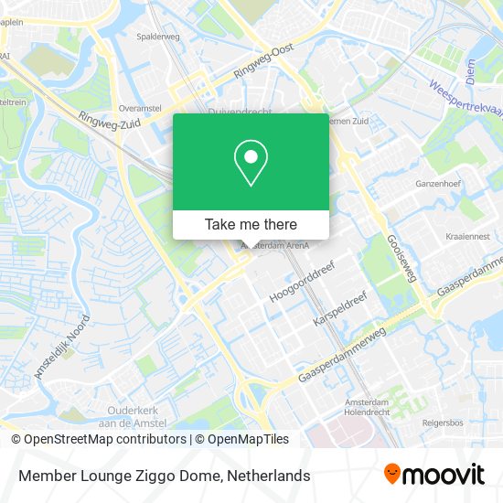 Member Lounge Ziggo Dome map