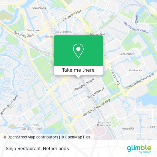 Sinjo Restaurant map