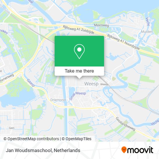 Jan Woudsmaschool map