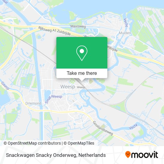 Snackwagen Snacky Onderweg Karte