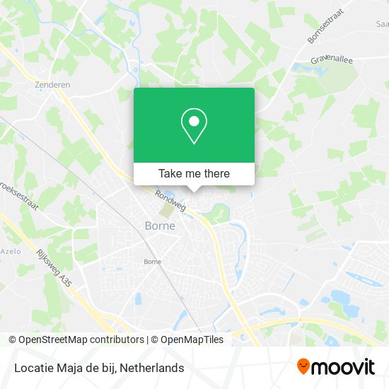 Locatie Maja de bij Karte