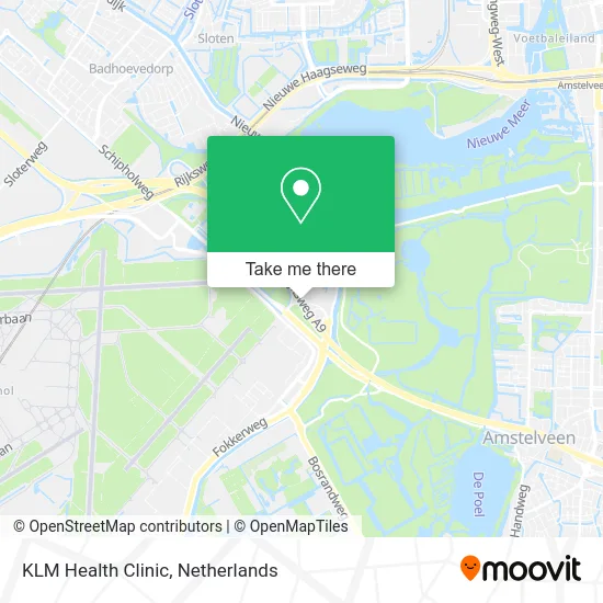 KLM Health Clinic map
