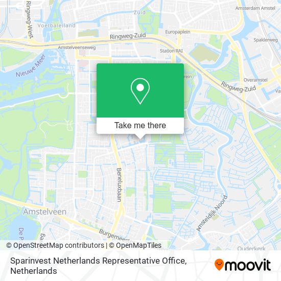 Sparinvest Netherlands Representative Office map