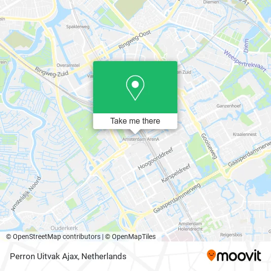 Perron Uitvak Ajax map