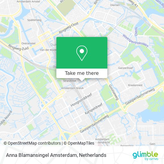 Anna Blamansingel Amsterdam map