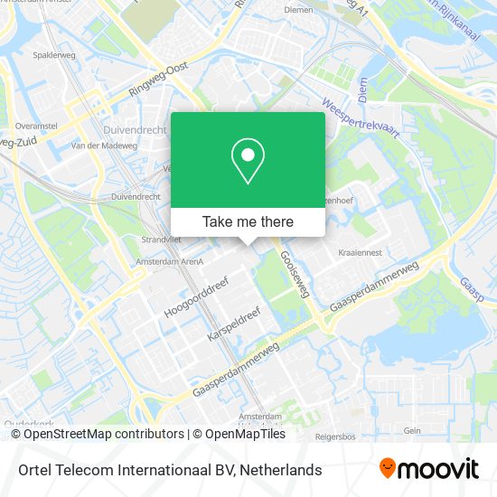 Ortel Telecom Internationaal BV Karte