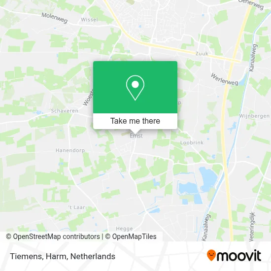 Tiemens, Harm map