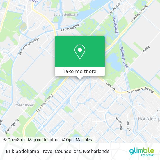 Erik Sodekamp Travel Counsellors map