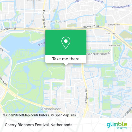 Cherry Blossom Festival map