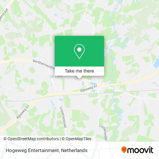 Hogeweg Entertainment map