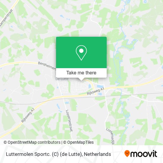 Luttermolen Sportc. (C) (de Lutte) Karte