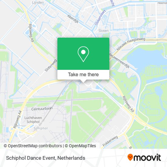 Schiphol Dance Event map