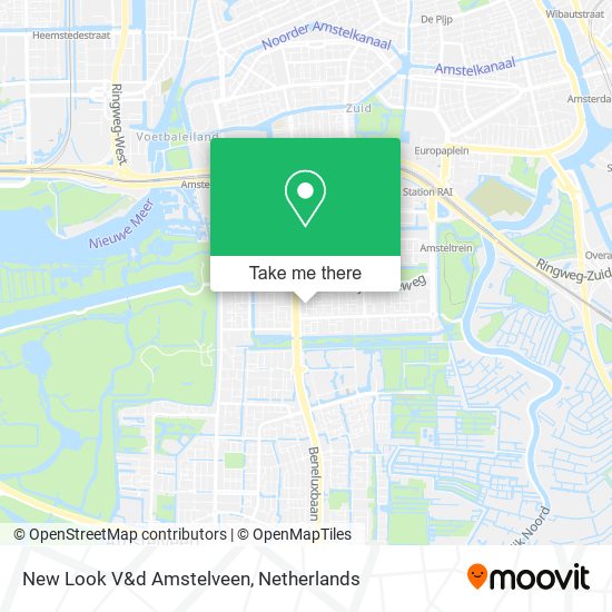 New Look V&d Amstelveen map