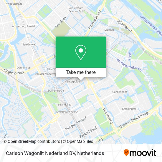 Carlson Wagonlit Nederland BV map