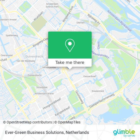 Ever-Green Business Solutions map