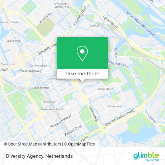 Diversity Agency map