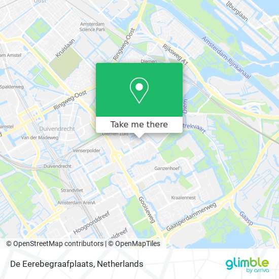 De Eerebegraafplaats map