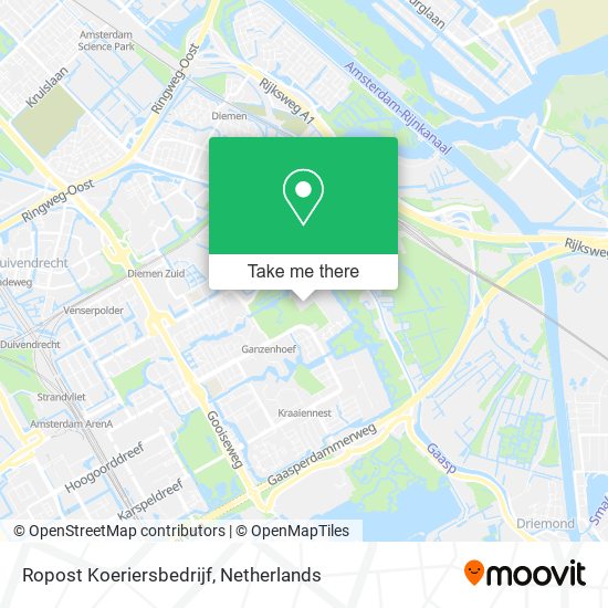 Ropost Koeriersbedrijf map