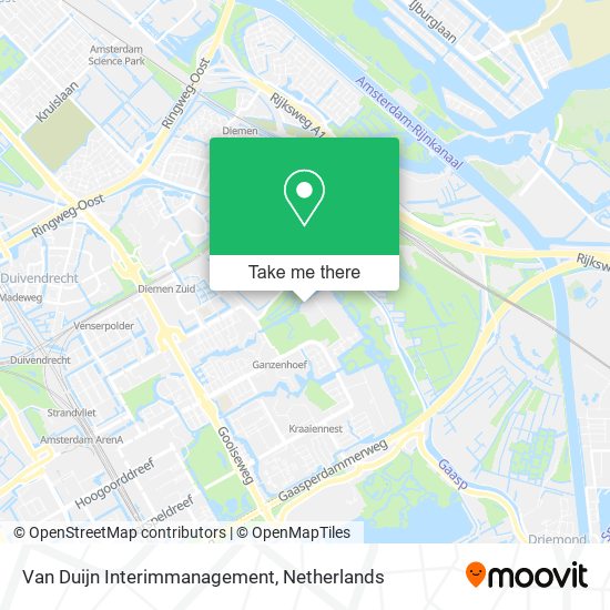 Van Duijn Interimmanagement map