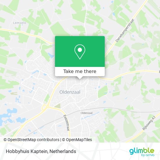 Hobbyhuis Kaptein map