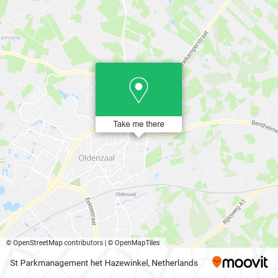 St Parkmanagement het Hazewinkel Karte