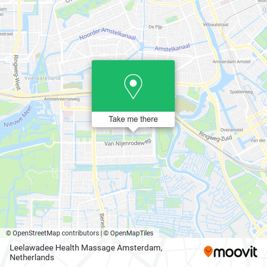 Leelawadee Health Massage Amsterdam map