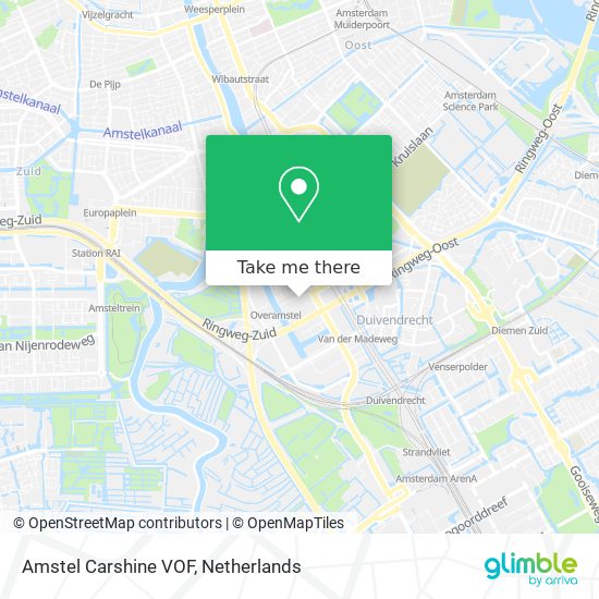 Amstel Carshine VOF map