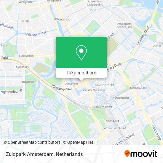 Zuidpark Amsterdam Karte