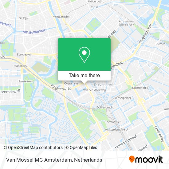Van Mossel MG Amsterdam map