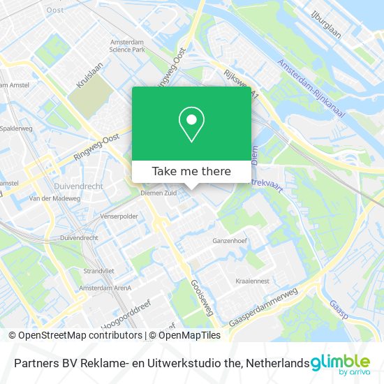 Partners BV Reklame- en Uitwerkstudio the map