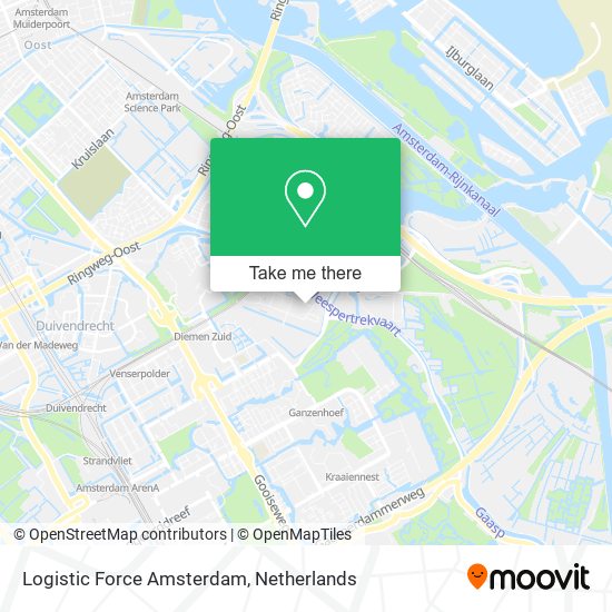 Logistic Force Amsterdam map