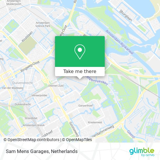 Sam Mens Garages map