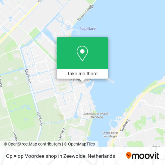 Op = op Voordeelshop in Zeewolde map