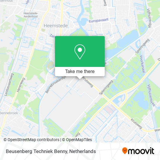 Beusenberg Techniek Benny map