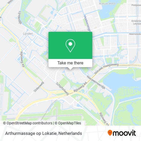 Arthurmassage op Lokatie map