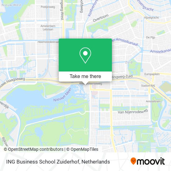 ING Business School Zuiderhof map