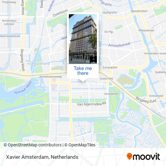 Xavier Amsterdam map