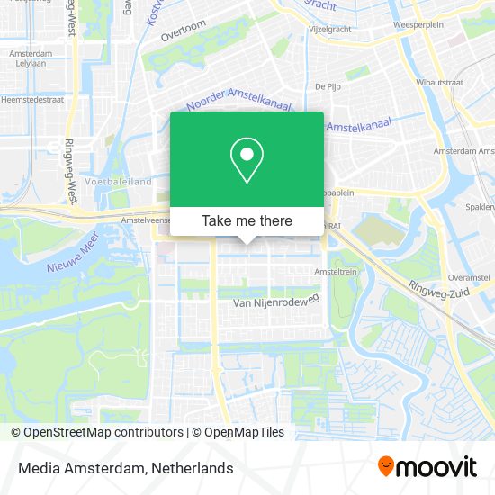 Media Amsterdam map