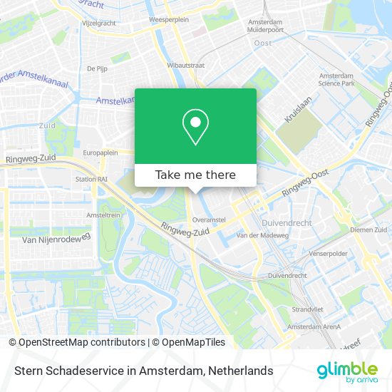 Stern Schadeservice in Amsterdam map