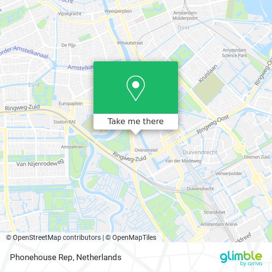 Phonehouse Rep map